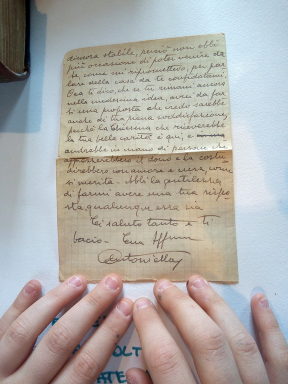 Preserved wartime letter
