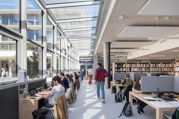 View of the Library, Sciences Po