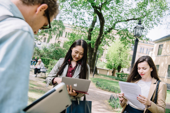 Students at the Stockholm School of Economics, Photo: Juliana Wiklund