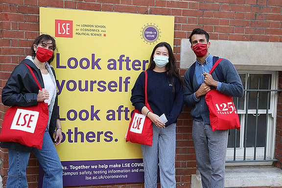 LSE campus at the start of the academic year 20/21, photo: Nigel Stead