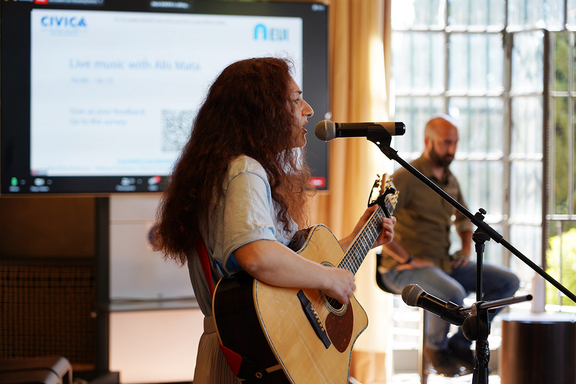 Tours d'Europe event at the EUI: musical interlude with Alis Mata