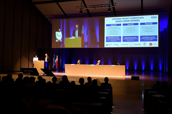 Awarding ceremony at Bocconi University