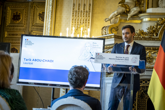 Tarik Abou-Chadi, Henrik Enderlein Prize, Credits France Diplomatie - MEAE