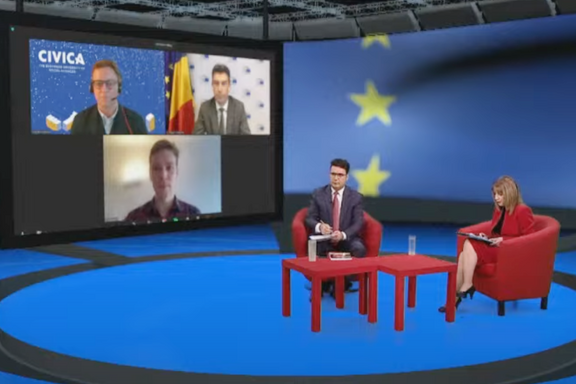 Screenshot Observers to the European Parliament TV show