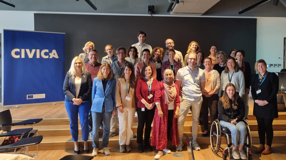 Family picture of participants to the inclusion workshop, hosted at CEU